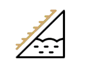 Attic insulation service icon representing improved home energy efficiency