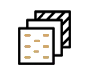 Insulation installation icon showing energy-efficient insulation services