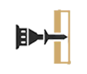 Taping and finishing services icon representing seamless drywall joints