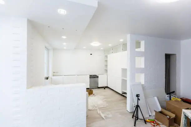 Interior space being finished