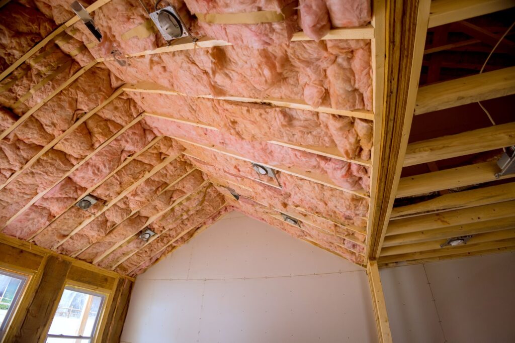 Wall assembly showing difference between soundproofing and thermal insulation in Edmonton home